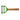 Opinel T-Duo peeler with green head and beechwood handle