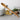 RSVP olive wood tasting spoon resting on a white pot beside pasta, mushrooms and rosemary