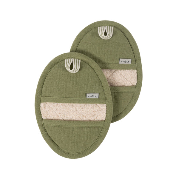 KAF Home Rooted Sustainable Pot Grabbers, Set of 2