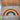 KAF Home Rainbow coir doormat — alternate angle showing the textured coir surface