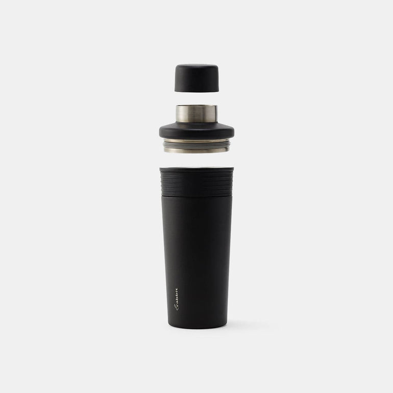 Stainless Steel Cocktail Shaker, Matte Black 18oz