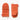 Two Hedley & Bennett quilted oven mitts in Paprika Red, front and back