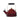 Le Creuset Rhone whistling tea kettle with a vibrant red enamel finish and a sturdy handle on a stovetop.