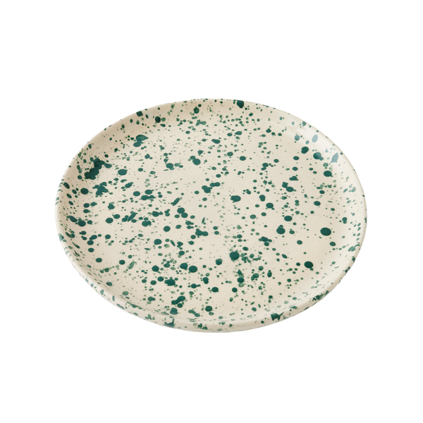 Sir/Madam Splatterware Plate, Nettle