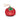 Tomato print reusable shopper bag unfolded