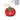 Living Royal tomato bag charm with reusable shopper