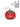 Living Royal tomato bag charm with reusable shopper
