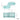 Umbra Nami shower bins Ocean Blue — hooks detail