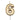 Metallic gold and black numeral birthday candle