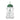 Single bear-shaped glass sipper with a green beanie hat and striped straw