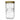 French Glass Mason Canning Jar w/ Gold Metal (2 Lids)