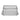 Clear pressed glass butter dish with ribbed sides and embossed lid
