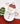 TAG snowman 2-part server on a holiday table beside a Christmas tree dish and heart-shaped candy canes