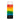 Priabella Birthday Candles, Rainbow Ombre, 12-Count
