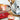 Fox Run angel food pan next to a sliced angel food cake