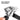 OXO garlic press basket swung open for emptying