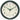 Infinity Instruments Retro 9.5" Wall Clock, Hunter Green — front