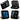 Braun BC09 Digital Alarm Clock — black + white pair