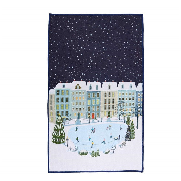 rockflowerpaper Holiday in the Park Eco Kitchen Tea Towel