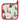 Now Designs Santa's Reindeer square quilted potholder with red binding and hanging loop