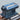 HIC Marcato Atlas 150 blue pasta machine with rollers and handles for homemade pasta preparation.