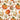 Boston International Floral Pumpkins lunch napkins with butterflies