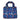 rockflowerpaper Nordic Ski navy reusable bag printed with skis, gondolas, mittens and snowy trees