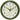 Infinity Instruments retro round wall clock in olive green aluminum