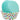 Solid teal cupcake liner set upside down into a polka dot liner