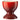Profile of the Le Creuset egg cup showing its 2 1/4 in height