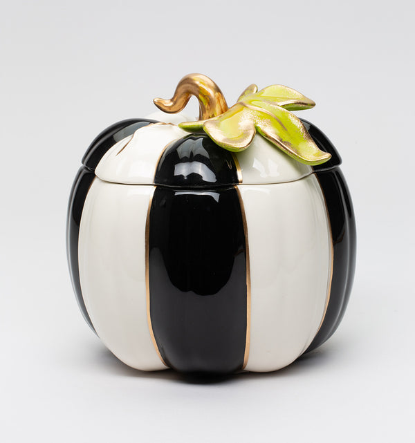 Cosmos Gifts Black & White Pumpkin Candy Box