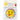 Wilton baking cups package, 75 count, with smiling emoji liners