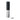 Rabbit electric corkscrew in black and brushed stainless steel, standing upright beside its round stainless foil cutter