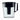Brita Soho water filter pitcher in black, side view
