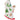 Now Designs Santa's Reindeer quilted oven mitt with reindeer and pine trees on cream