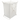 Yamazaki Tower laundry hamper with cotton liner, front view
