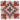 Now Designs Dot felt ball trivet in pink, coral and gray, Terra