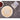Close view of a single food-safe stoneware pie weight bead