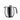Bodum Columbia French Press coffee maker with glass carafe and black plastic handle and lid, ready for brewing coffee.