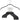 Ten black Mawa Silhouette hangers stacked