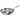 Le Creuset Tri-Ply Fry Pan with stainless steel handle, black exterior, and spacious cooking surface.