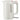 Bodum Bistro electric kettle with a stainless steel body, black handle, and lid, boiling water on a kitchen countertop.