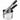 RSVP jumbo potato ricer with black handles and a perforated stainless basket