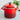 Le Creuset 8-quart stock pot with a vibrant enamel exterior and sturdy handles, ideal for cooking large meals and broths.