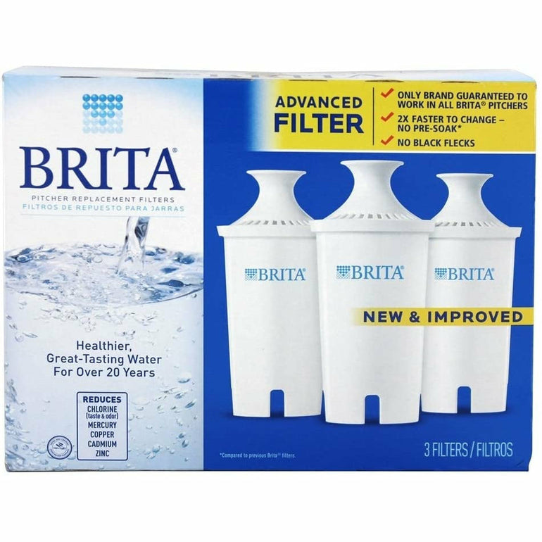 Package of three Brita standard replacement water filters