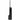 Black Umbra Touch toilet brush, side view