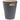 UMBRA Woodrow Can trash can with a sleek white design and a wooden lid, ideal for modern home or office waste disposal.