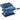 HIC Marcato Atlas 150 blue pasta machine for making fresh pasta, featuring a durable metal body and adjustable rollers