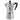 Bialetti Moka Express stovetop espresso maker with black handle and metal body, ready for brewing rich Italian-style coffee.