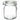 BORMIOLI Fido Jar for food storage, clear glass container with airtight lid, ideal for pantry organization and keeping food fresh